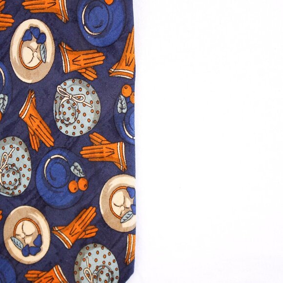 Vintage 100% silk FENDI necktie Crevatte made in Italy - Picture 8 of 10